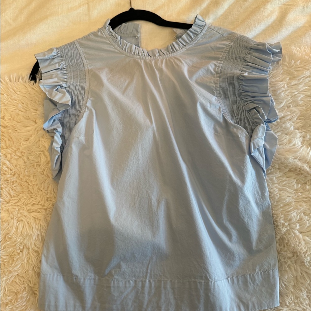 English factory blue top size small